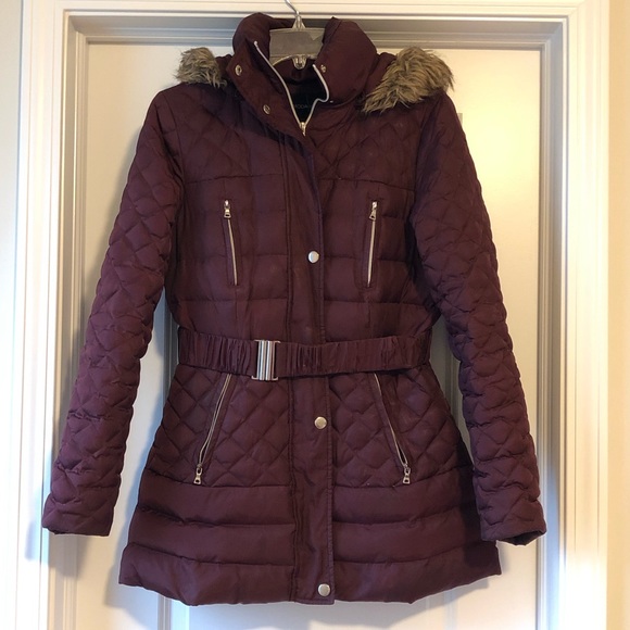 Victoria's Secret Jackets & Blazers - Victoria’s Secret Maroon Winter Jacket w/ Fur Hood